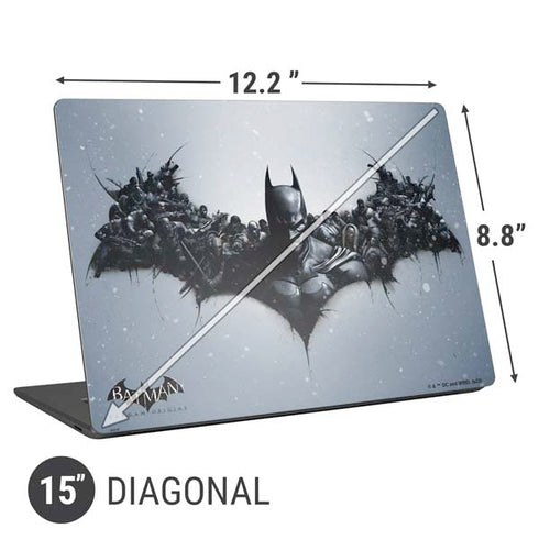 DC Comics Arkham Origins Arkham Logo Universal Laptop 15in (12.2 x 8.8in) Skin